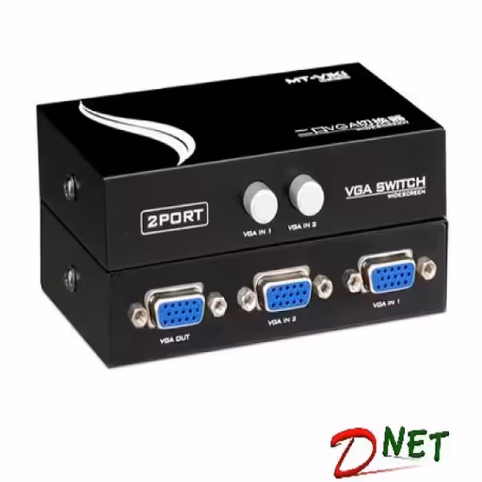 دیتا سوییچ 1 به 2 VGA کلید دار