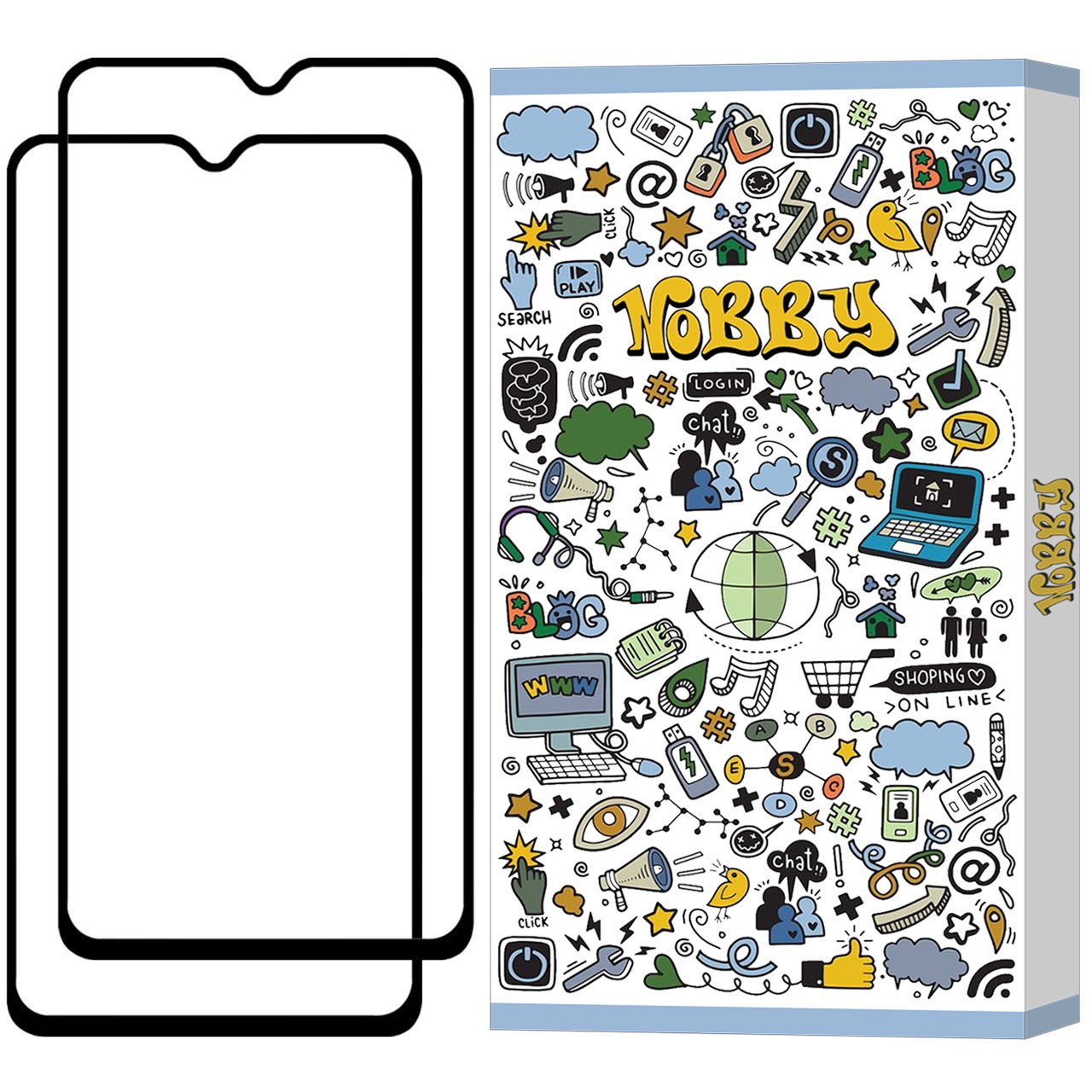 محافظ صفحه نمایش تمام صفحه مناسب برای گوشی موبایل سامسونگ Galaxy M02S پک 2 عددی