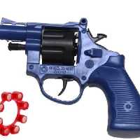 پک دوتایی تفنگ اسباب بازی پلاستیکی جیمبو+دو بسته کش فانی باف