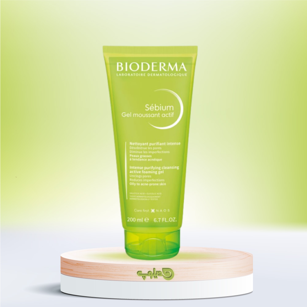 فوم ژل شسشتوی سبیوم بایودرما حجم 200 میلی‌لیتر