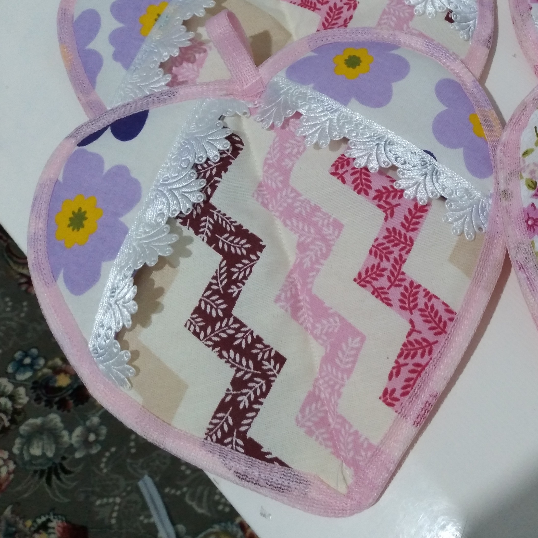 پک دو عددی دستگیره طرح قلبی