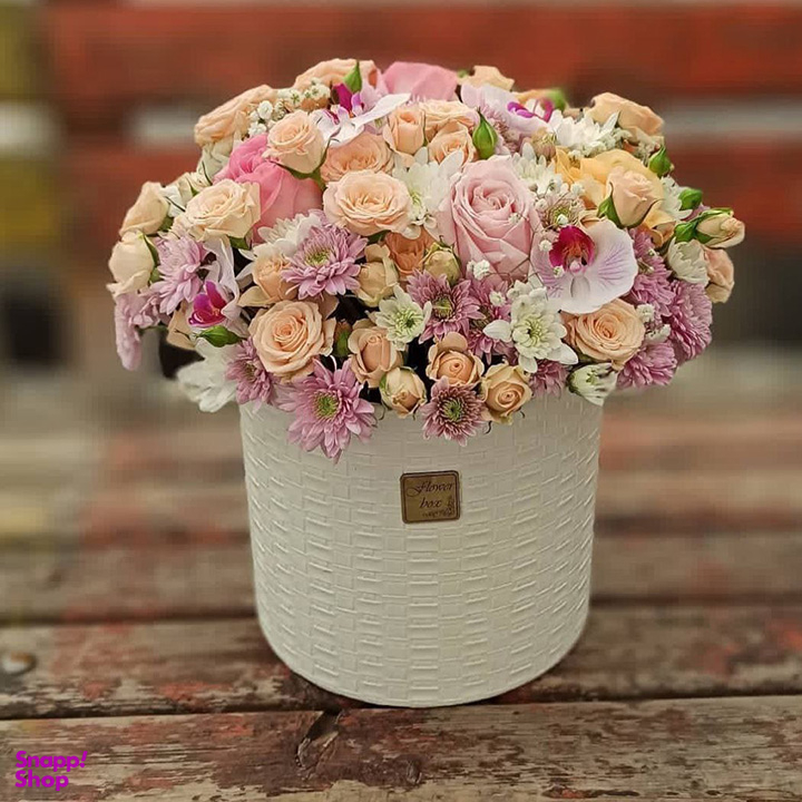 باکس گل طبیعی مدل بارانا