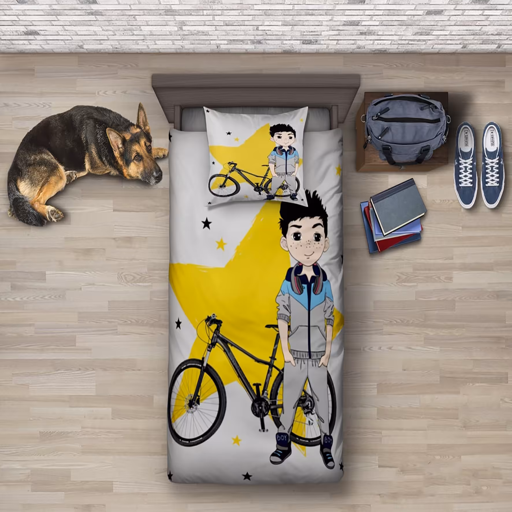 سرویس خواب کد C139 یکنفره 4 تیکه میکرو(چاپ دیجیتال)