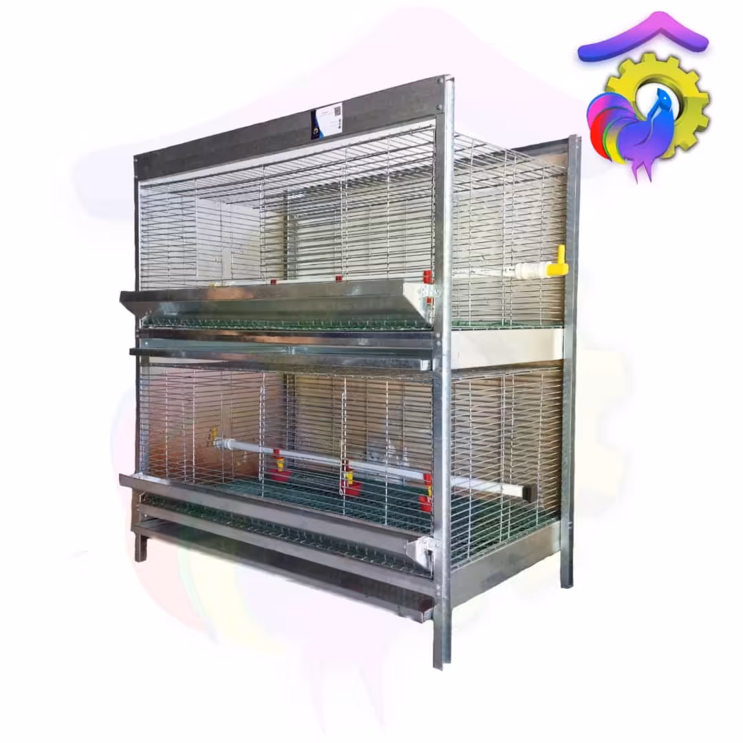 قفس جوجه دو طبقه  یکطرفه تمام گالوانیزه ارسال باربری پس کرایه