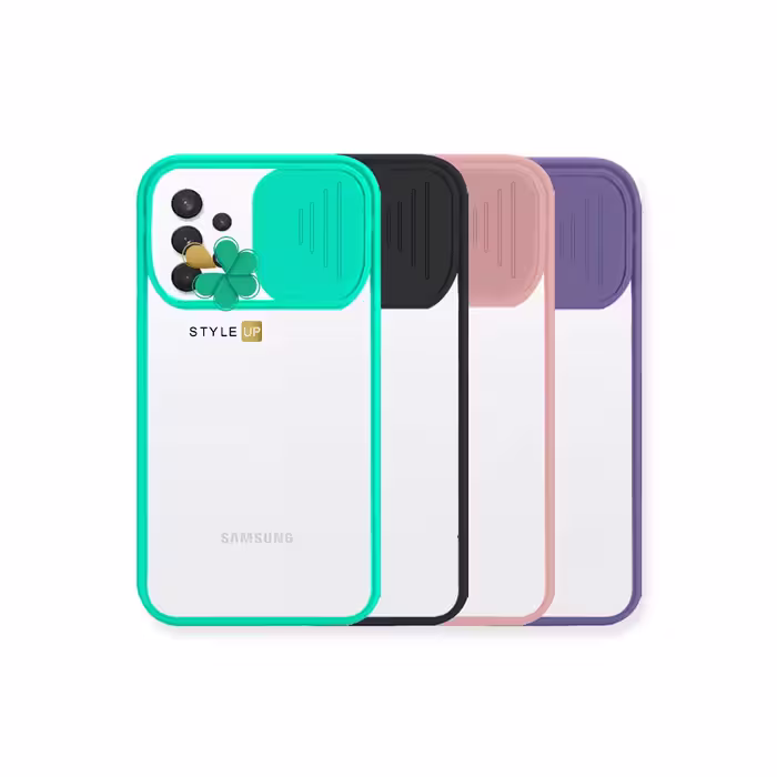 قاب پشت طلق گوشی سامسونگ Galaxy A32 4G مدل محافظ لنزدار کشویی