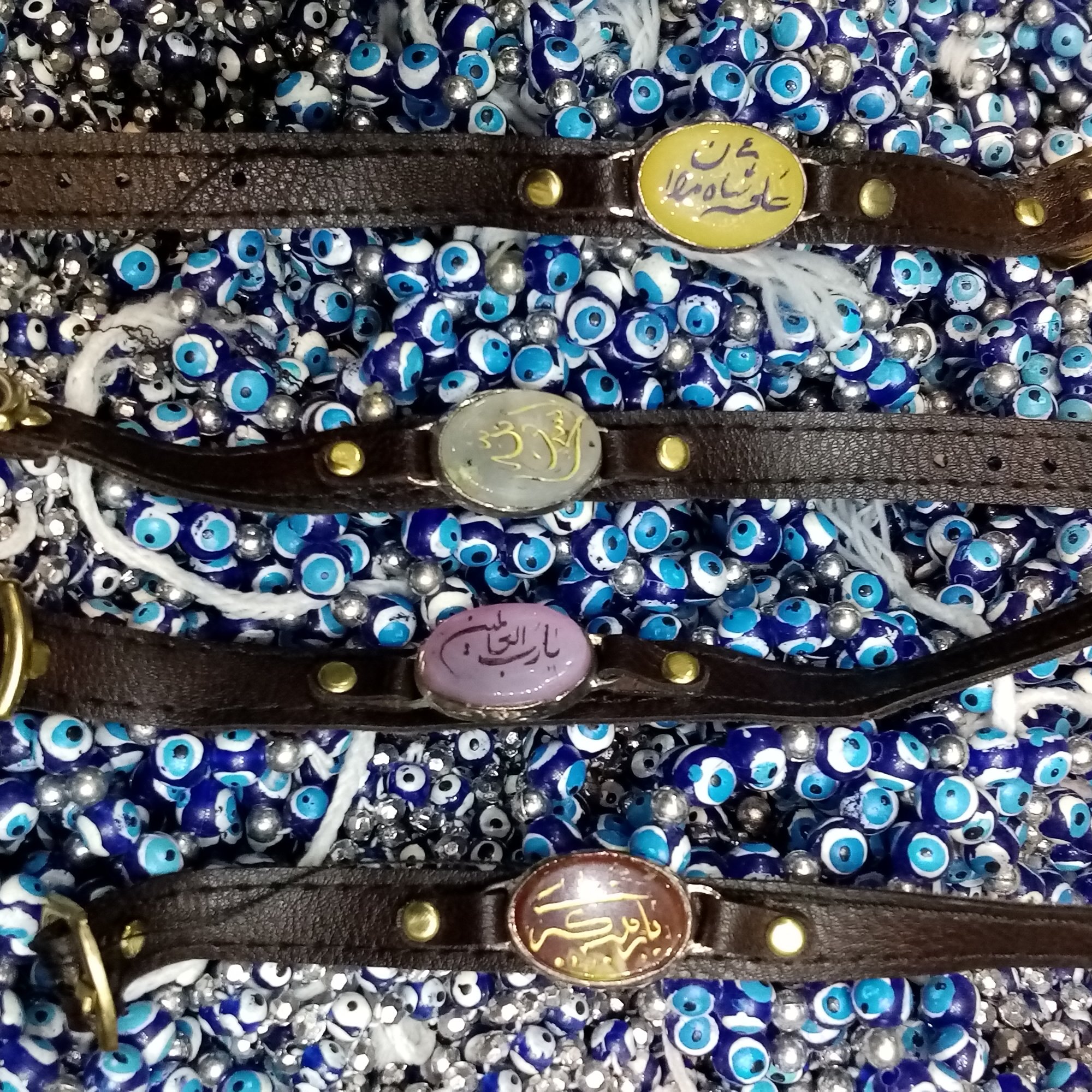 دستبند چرمی حکاکی