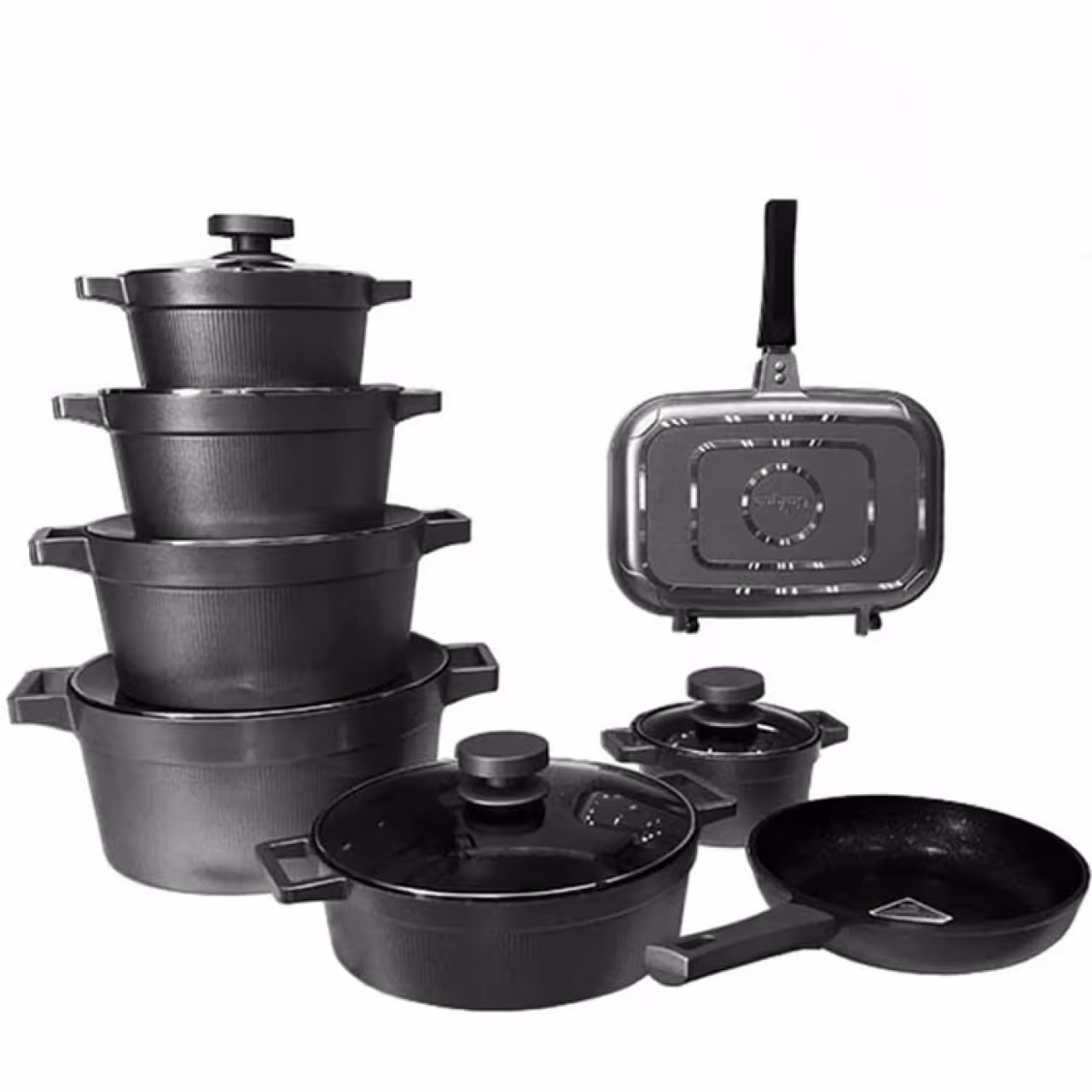 سرویس قابلمه چدن یونیک مدل دیاموند y5980