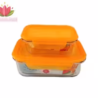 ظروف شیشه ای 2 تیکه در دار با کیفیت عالی دور درب واشر دار بسیار محکم