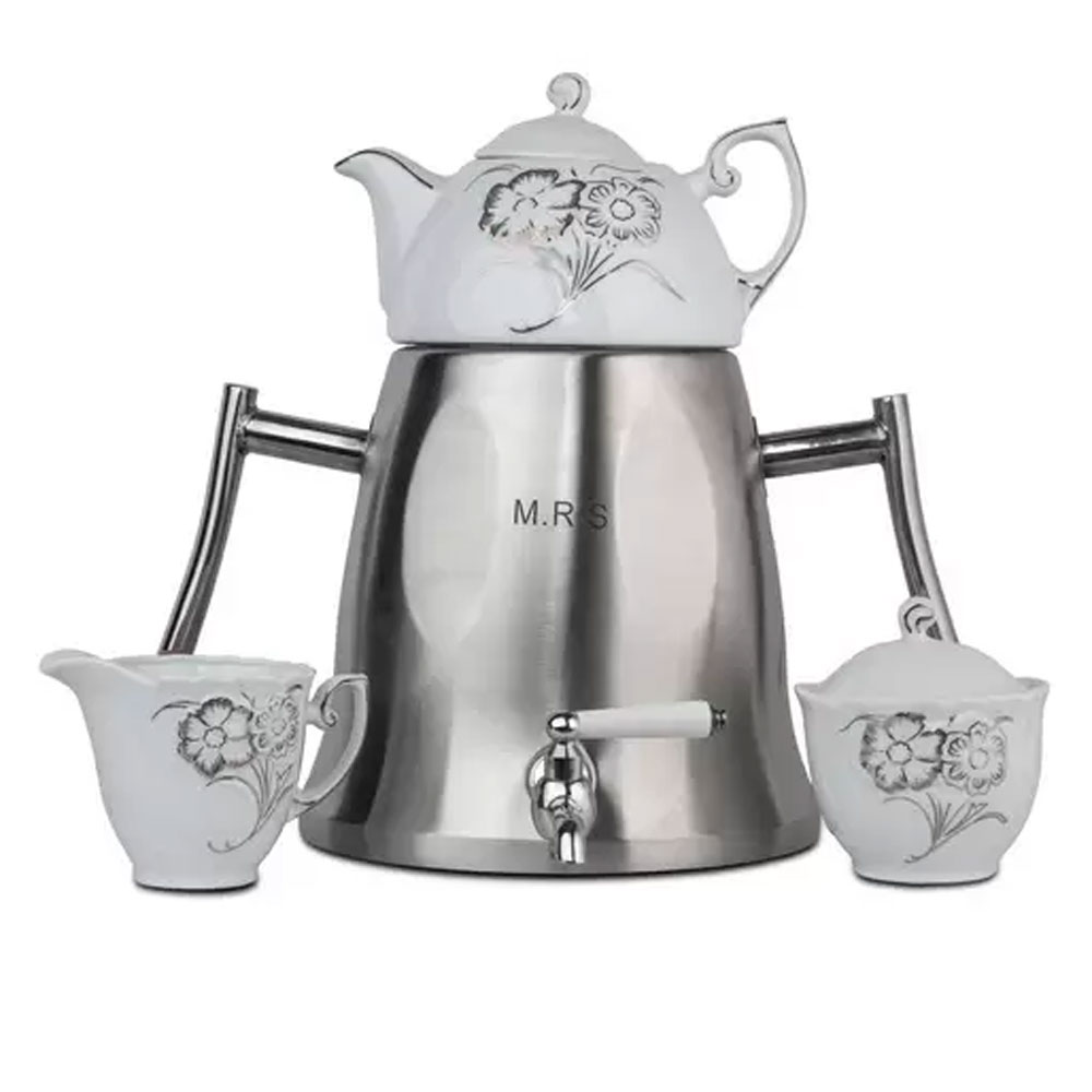 کتری و قوری MRS طرح گلدار