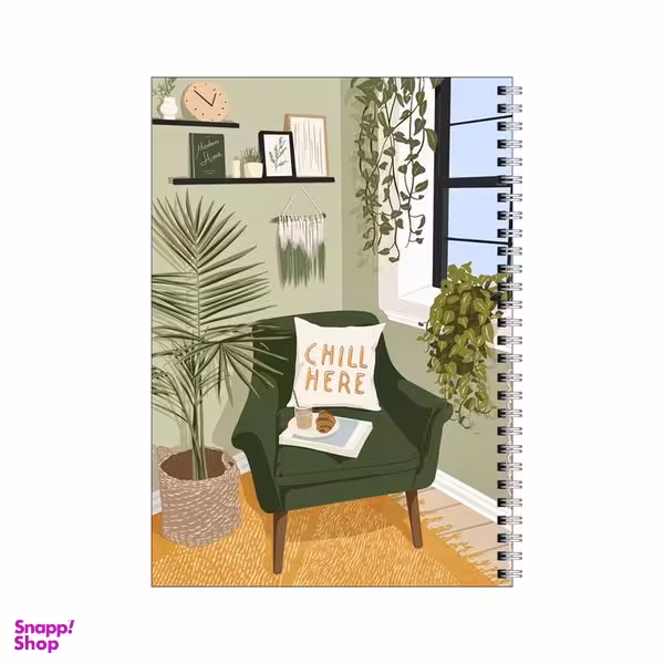 دفتر مشق 100 برگ بامبیلیپ طرح اتاق نشیمین کد 4483105