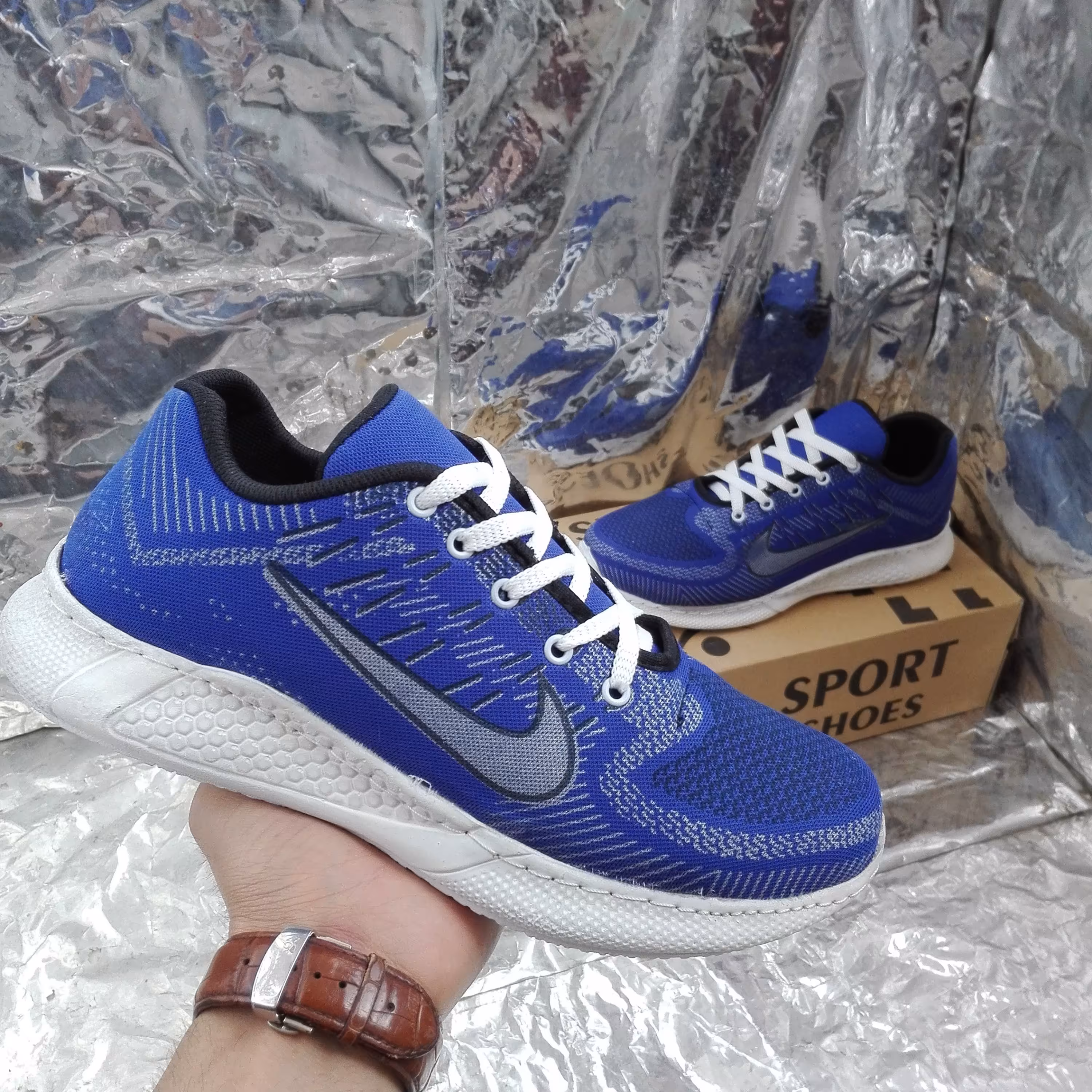 کتونی اسپورت مردانه مدل NIKE سایز 41 تا 44 رنگ آبی