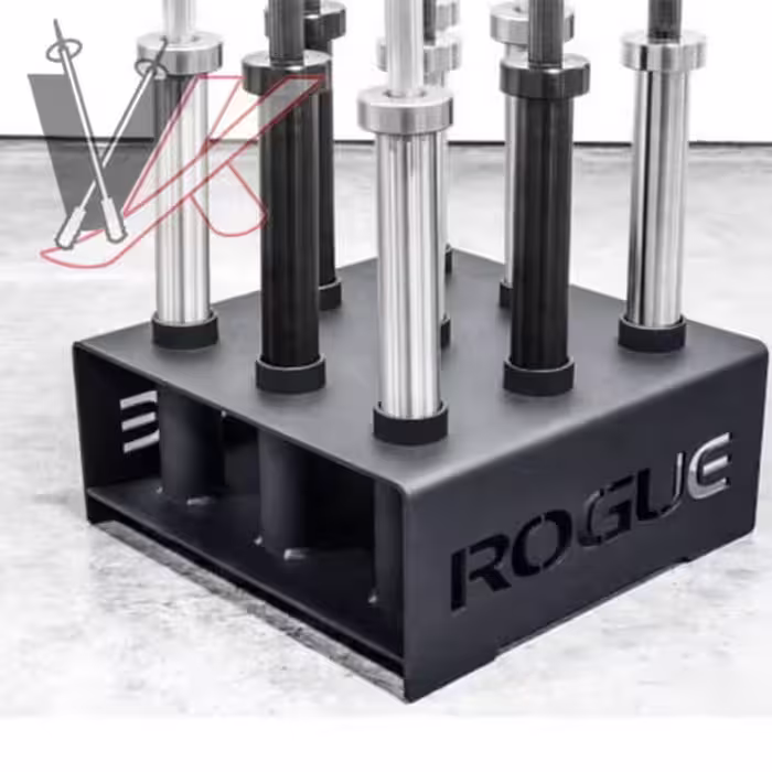 رک هالتر مربعی 9 خانه روگ Rogue square barbell rack کد1304214