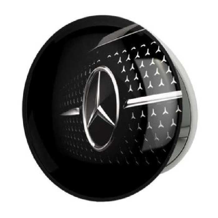 آینه جیبی خندالو طرح مرسدس بنز Mercedes Benz مدل تاشو کد 23504