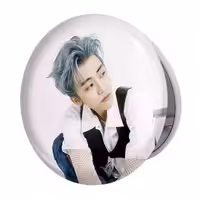 آینه جیبی خندالو طرح ناجه مین گروه NCT مدل تاشو کد 12204