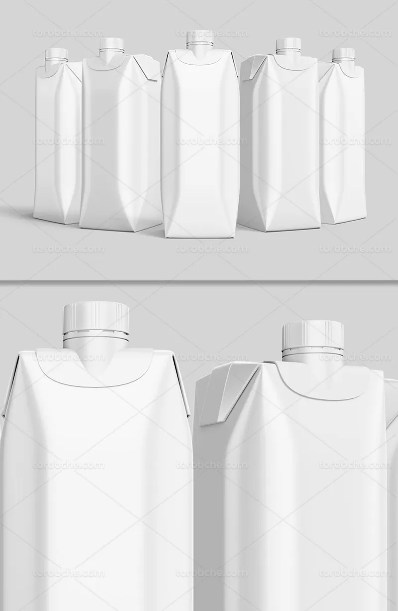 موکاپ پاکت آب میوه | گرافیک با طعم تربچه