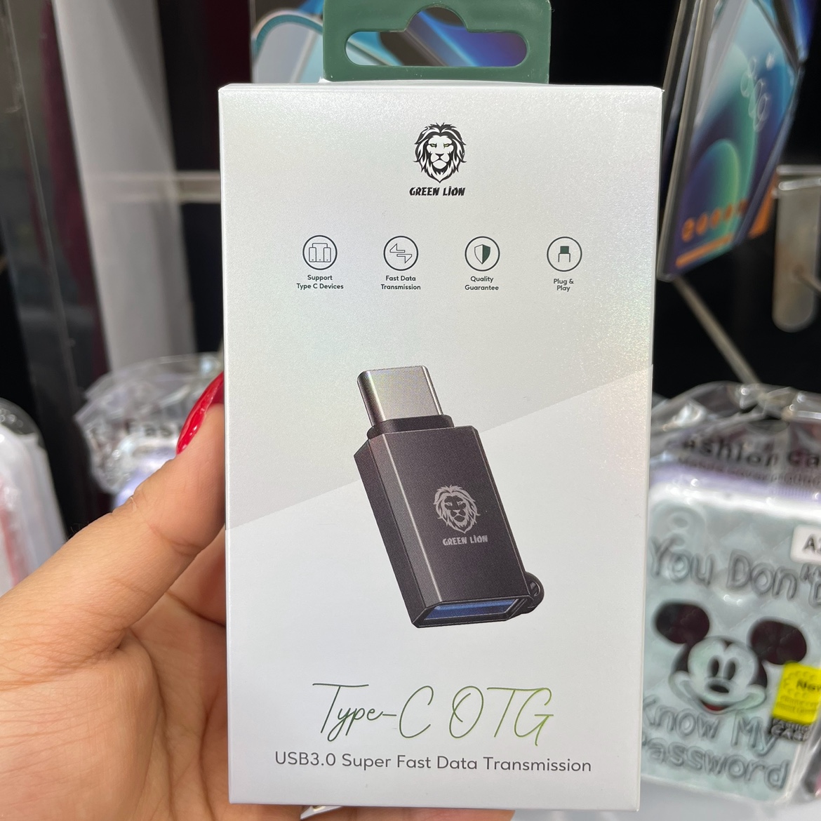 مبدل OTG Type-C برند گرین لاین مدل 