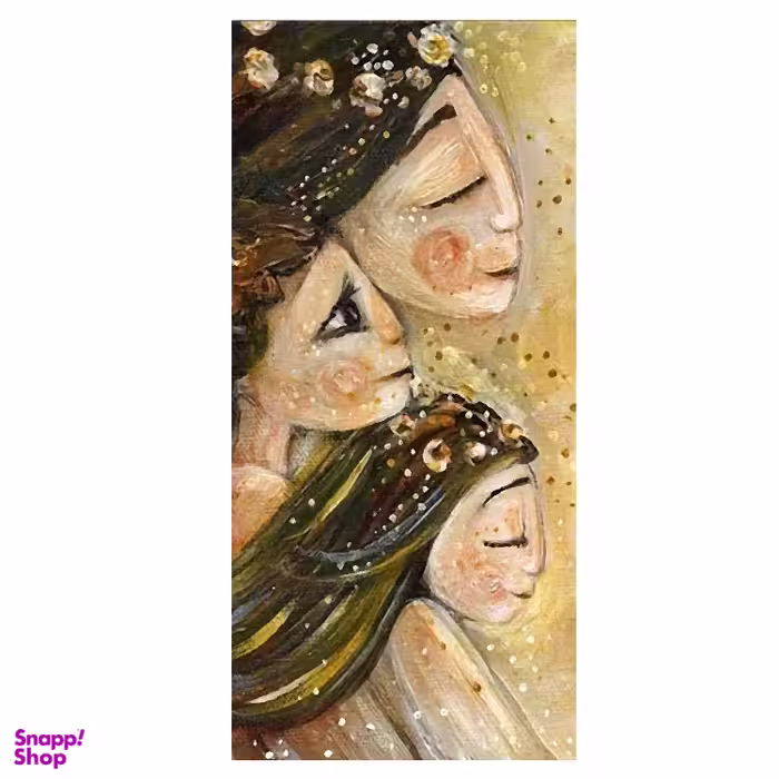 تابلو آهنربایی طرح مادر و 2 دختر سایز 14×7 سانتی کد cram1