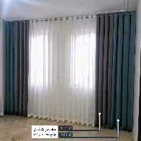 مخمل شانل پانچ شده دوخته شده عرض 150 ارتفاع 280 