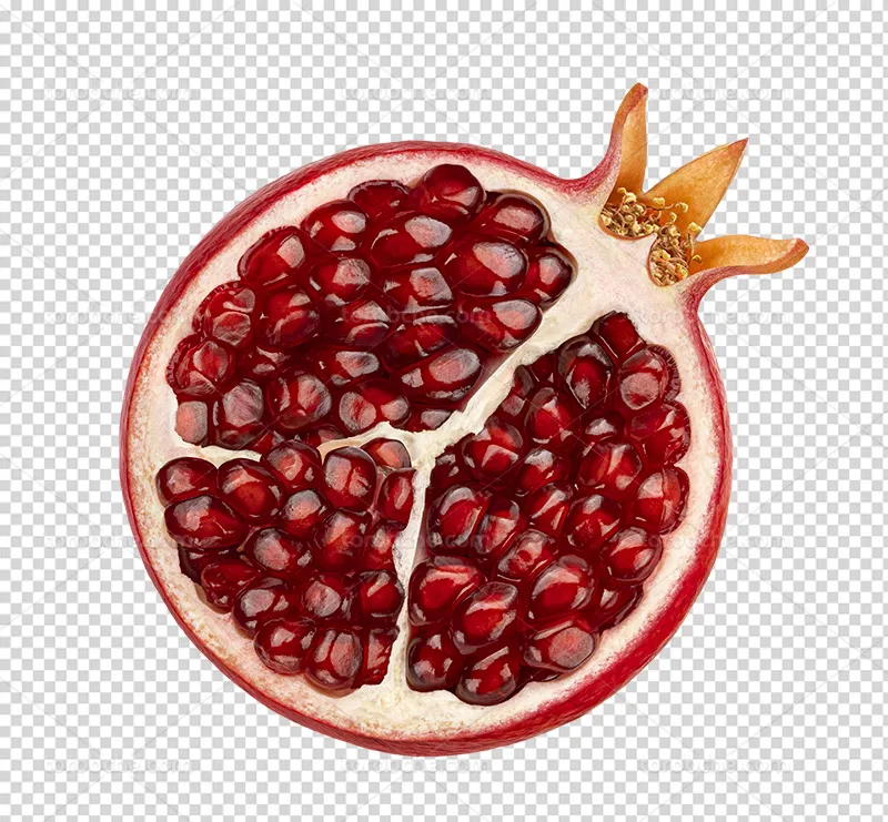 عکس PNG انار قرمز و تازه | گرافیک با طعم تربچه
