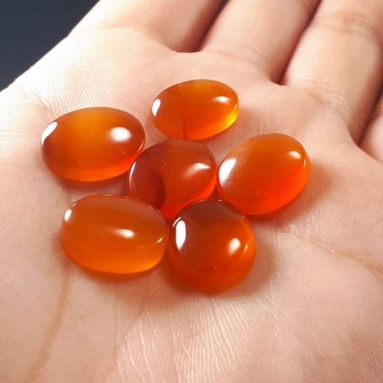 پکیج شش عددی عقیق یمنی پرتقالی کهنه کد: M 610