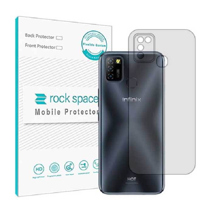 گلس محافظ پشت گوشی اینفینیکس Hot 10 Lite مدل نانو هیدروژل شفاف برند راک اسپیس کد 11929S