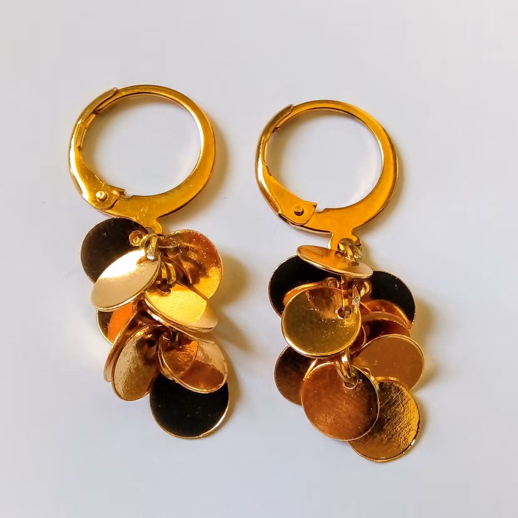 گوشواره استیل آویز سکه ای