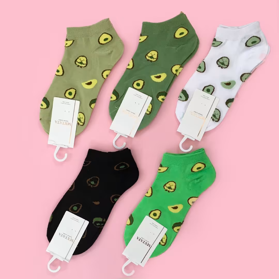 جوراب آواکادو جنس نخ و پنبه وارداتی