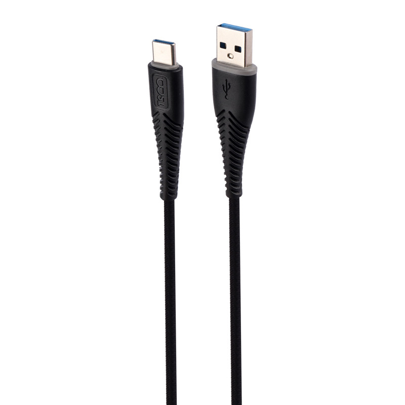 کابل شارژ و دیتا Type-C برند تسکو مدل TCC351 3A طول 1 مترTSCO TCC351 3A 1m USB To Type-C Cable