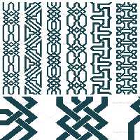 وکتور طرح المان و نماد های کادر اسلامی شماره 07 - گرافیک با طعم تربچه