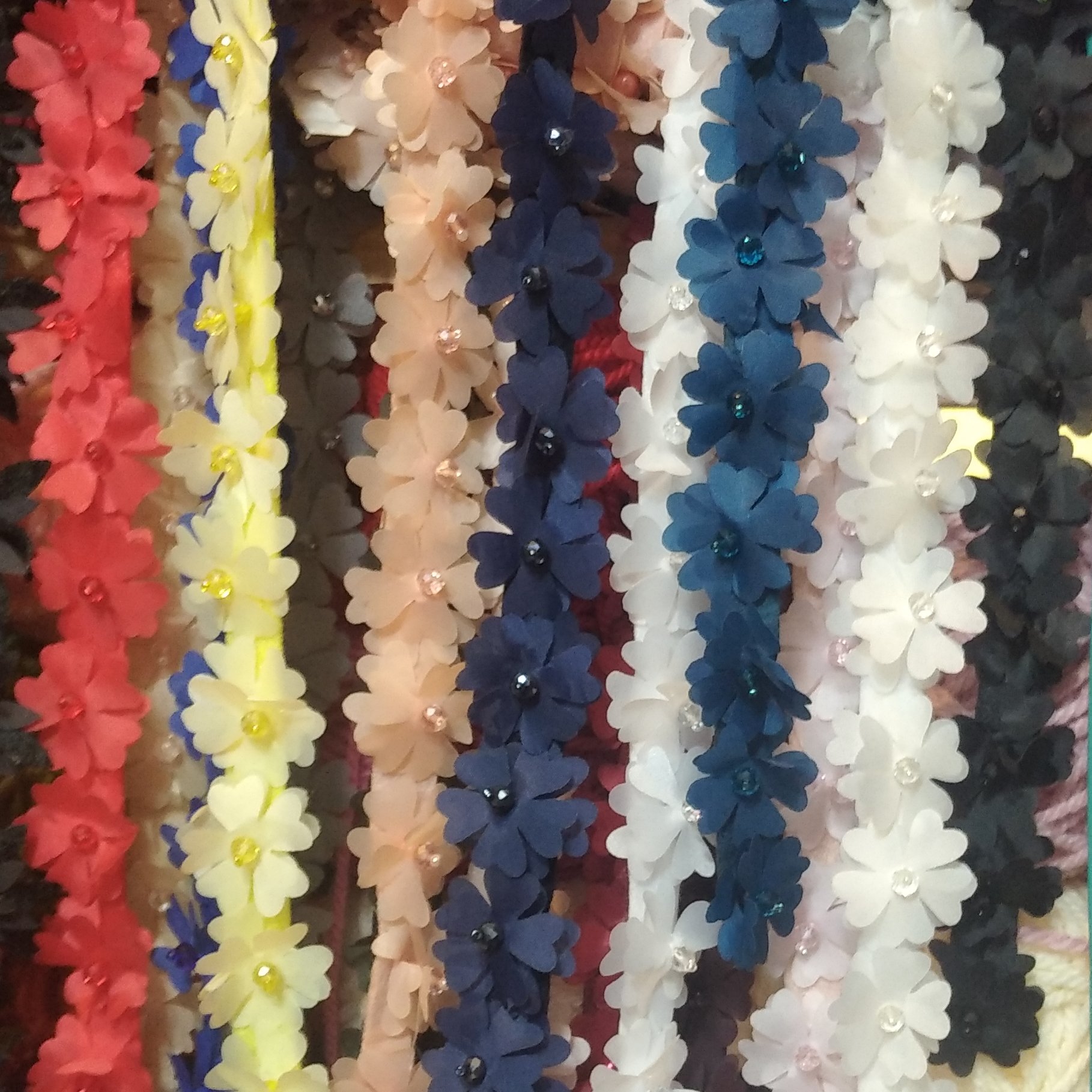 گل پارچه ای کریستالی 1 متر