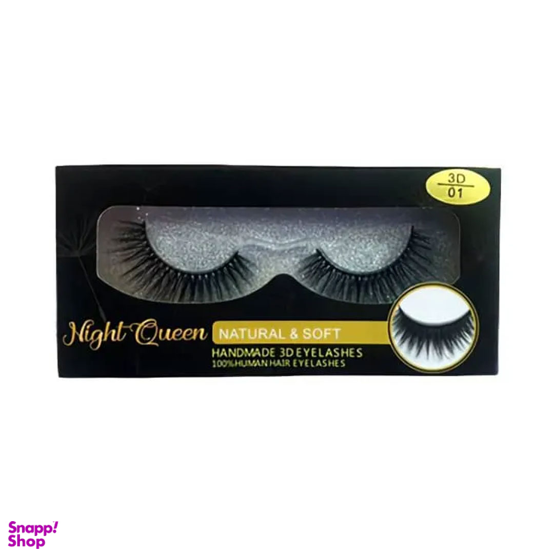 مژه مصنوعی مدل Night Queen 3D شماره 01