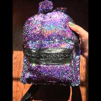 کوله پشتی پولکی دورنگ 