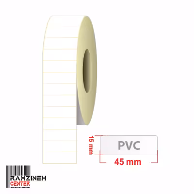 لیبل PVC سایز 45*15 میلیمتر تک ردیفه