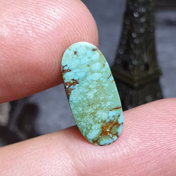  نگین فوق العاده زیبای سنگ صد درصد طبیعی فیروزه معدنی اصل نیشابور
کد 25630