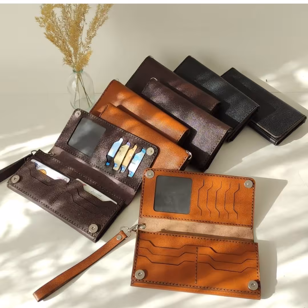 کیف  چرم طبیعی دستدوز  