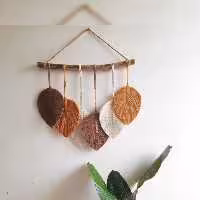 دیوارکوب برگ مکرومه برند خاتون 