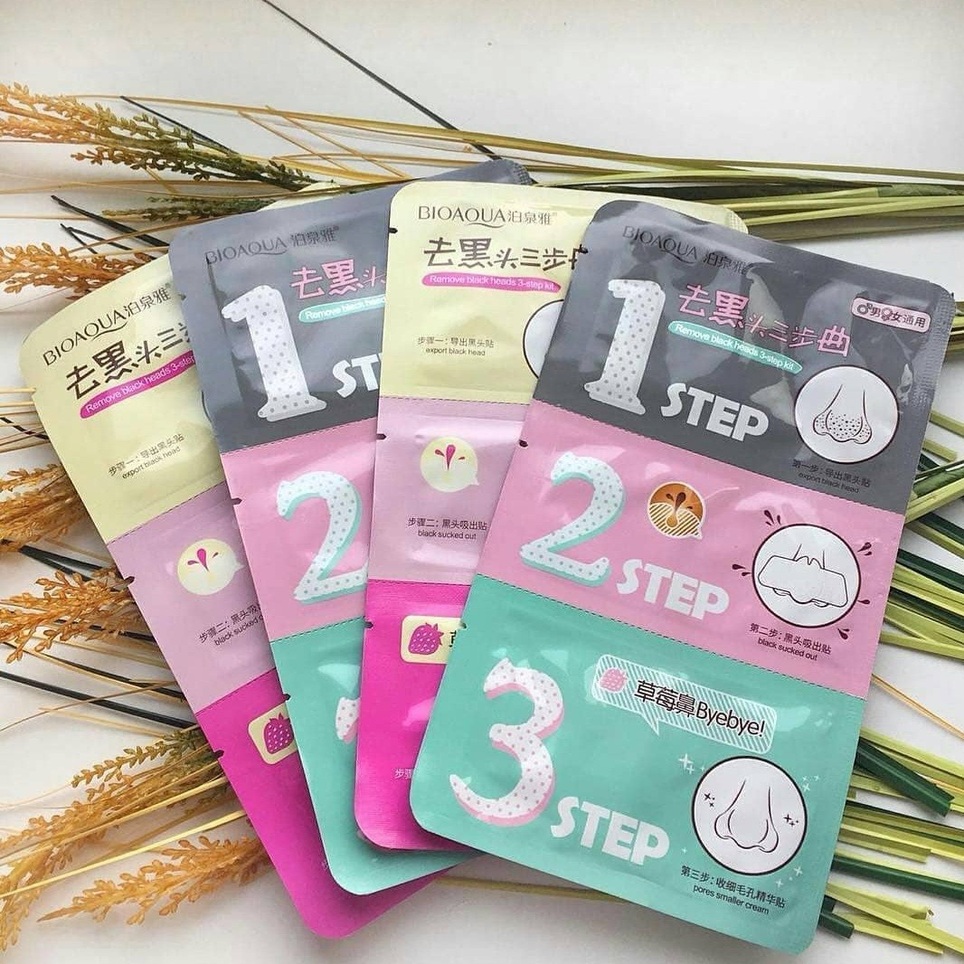 
ماسک ورقه ای سه مرحله ای رفع جوش سرسیاه بینی بیواکوا