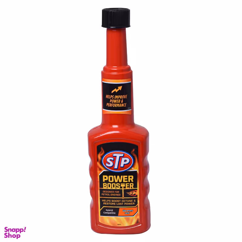 اکتان بوستر و تمیز کننده سیستم سوخت اس تی پی مدل Power Boost حجم 200 میلی لیتر