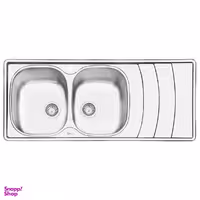 سینک ایلیا استیل مدل 2044L توکار سایز 50 × 120 سانتی متر