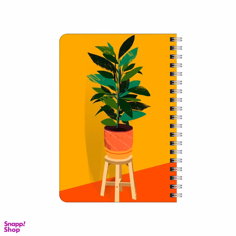 دفترچه یادداشت بامبیلیپ مدل چوبی طرح گلدان درعصر کد 1050874