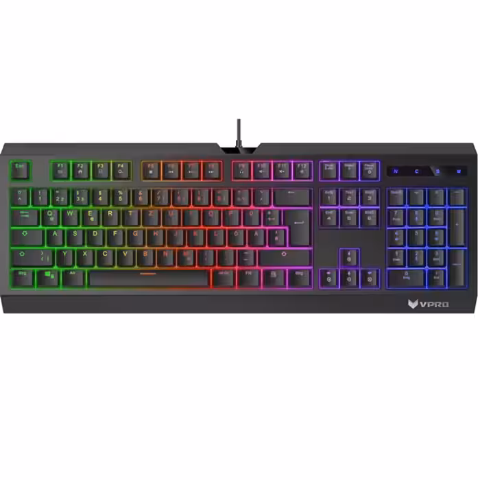 کیبورد مخصوص بازی رپو   Rapoo  Gaming Backlit Membrane Keyboard  V52S