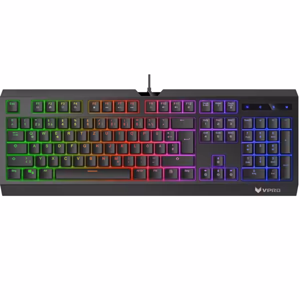 کیبورد مخصوص بازی رپو   Rapoo  Gaming Backlit Membrane Keyboard  V52S