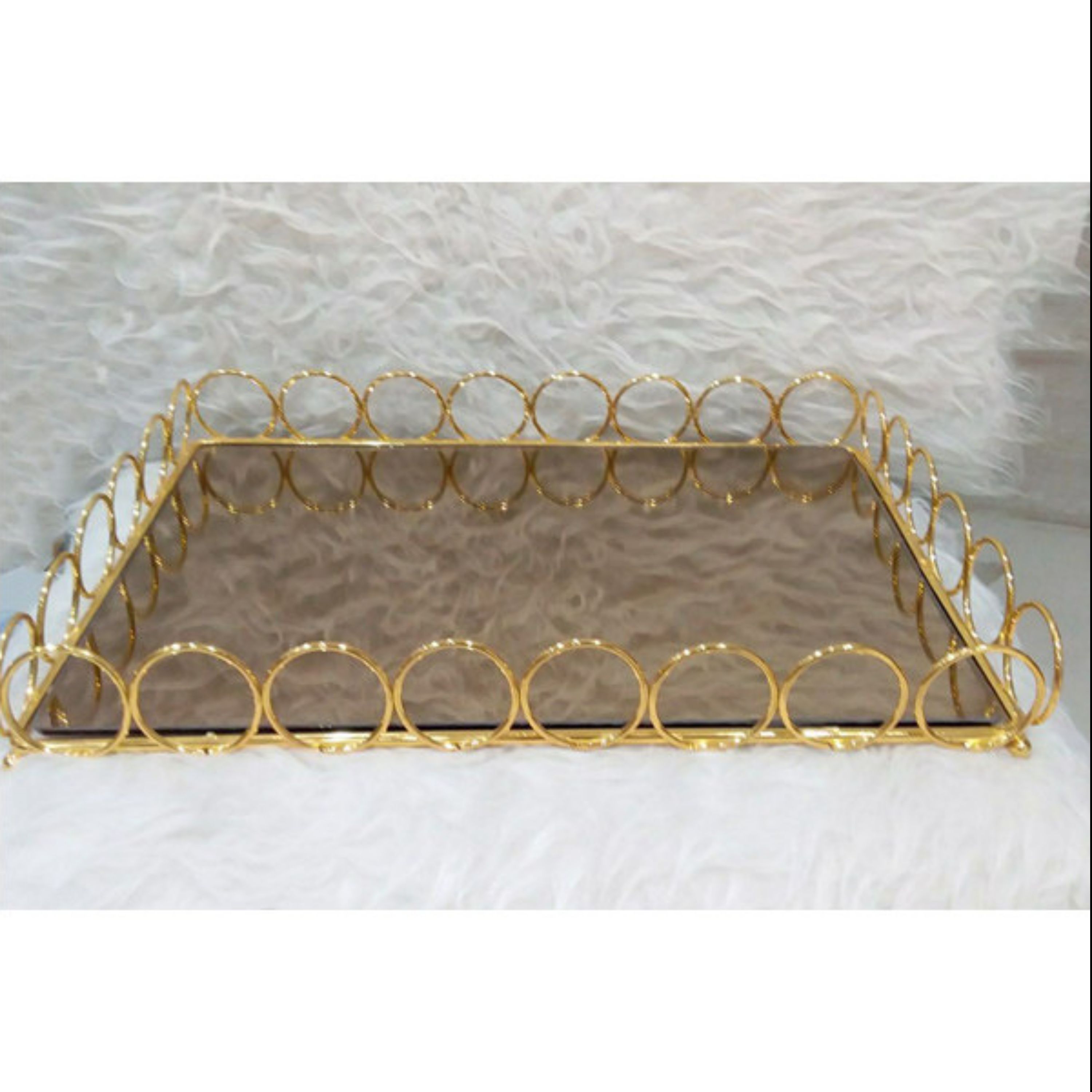سینی کف اینه مستطیل طرح المپیک