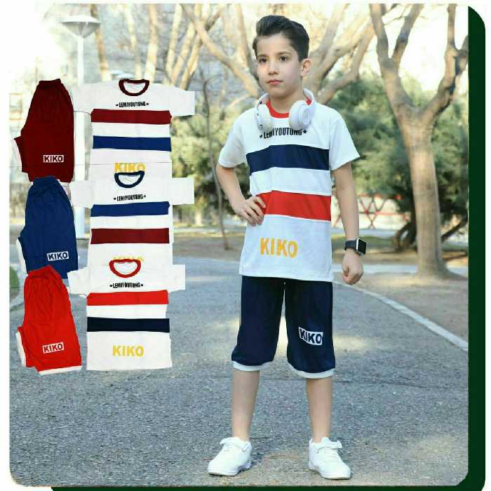 تیشرت شلوارک پسرانه طرح کیکو