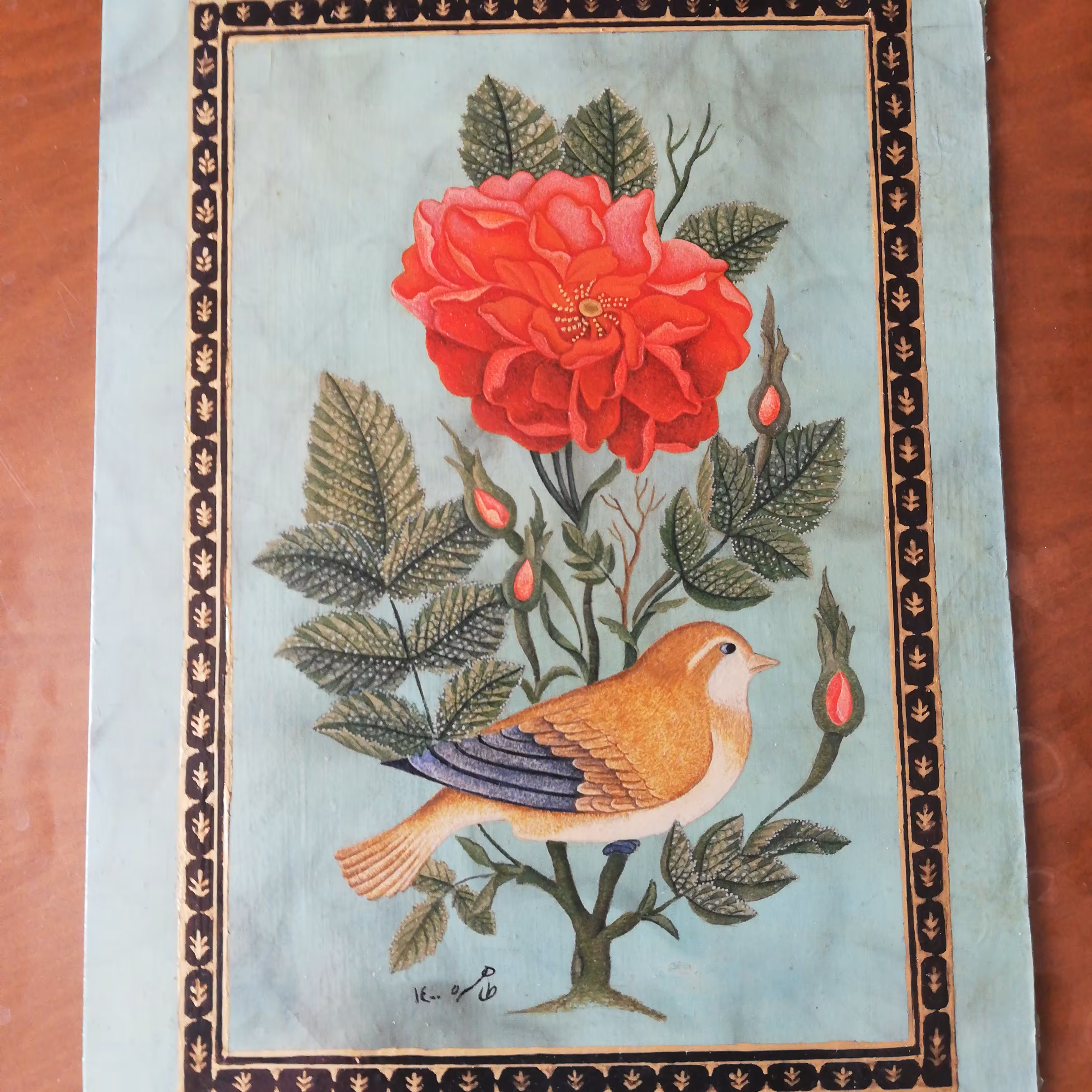 تابلو گل ومرغ