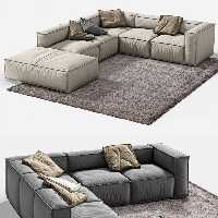 مبل راحتی مدرن  جدید 2022  مدل ال  آزاد کد 2023  جلو تلویزیون 