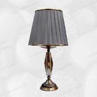 آباژور رومیزی کریستال برنزی کد B37