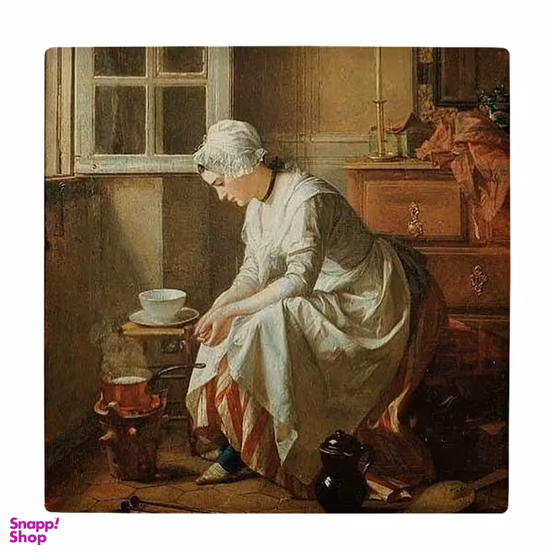 زیر لیوانی طرح نقاشی بانوی خدمتکار کد 6087100_5162