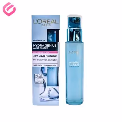 ژل مرطوب کننده لورآل مدل Hydra Genius Aloe Water آلمانی