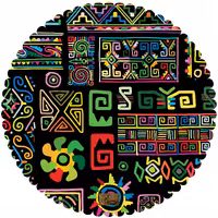 رومیزی مخمل طرح مراکشی سایز 40 در 40 مدل T14-553 شرکت رنس